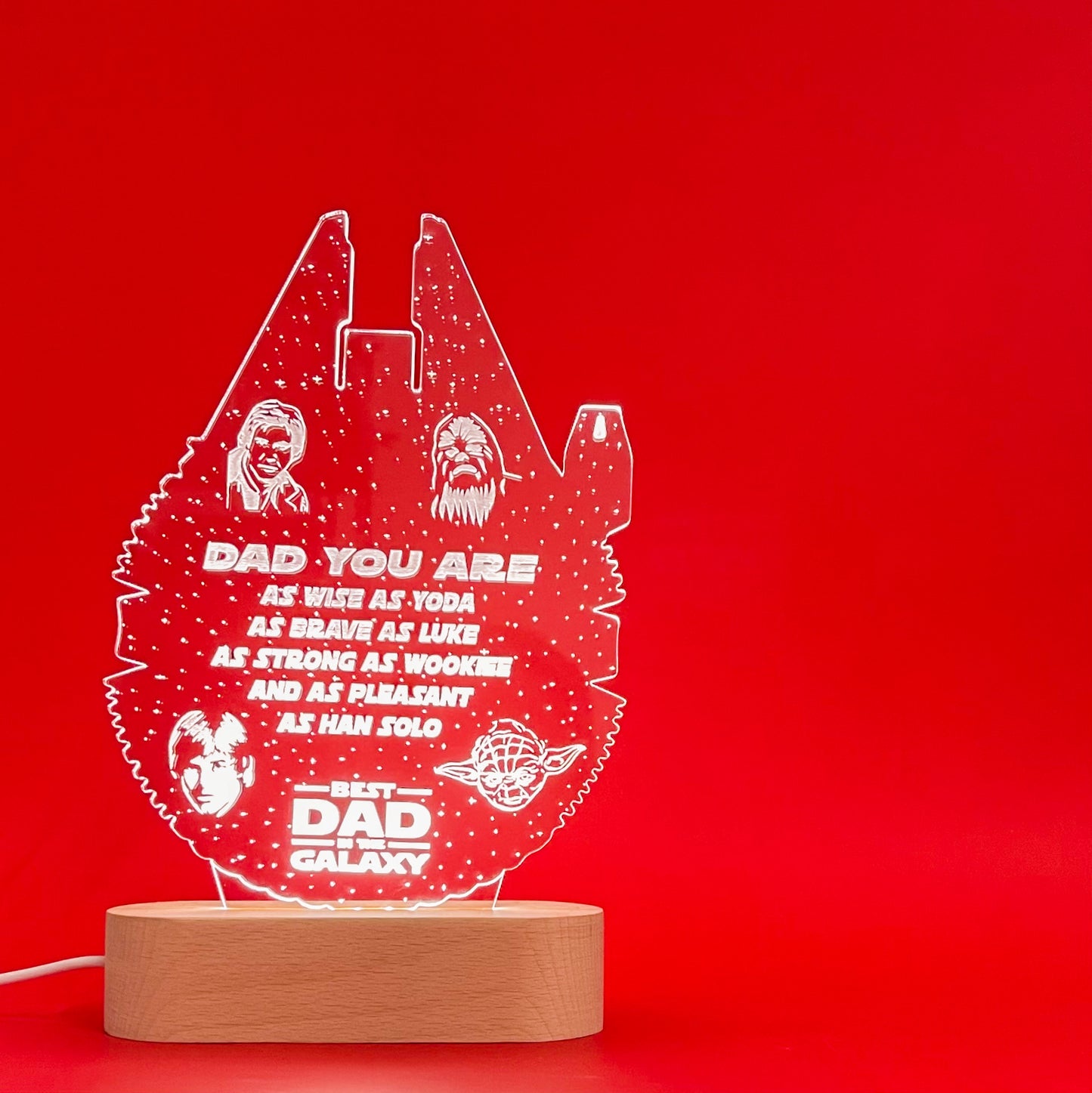 Lámpara "Best Dad In The Galaxy"